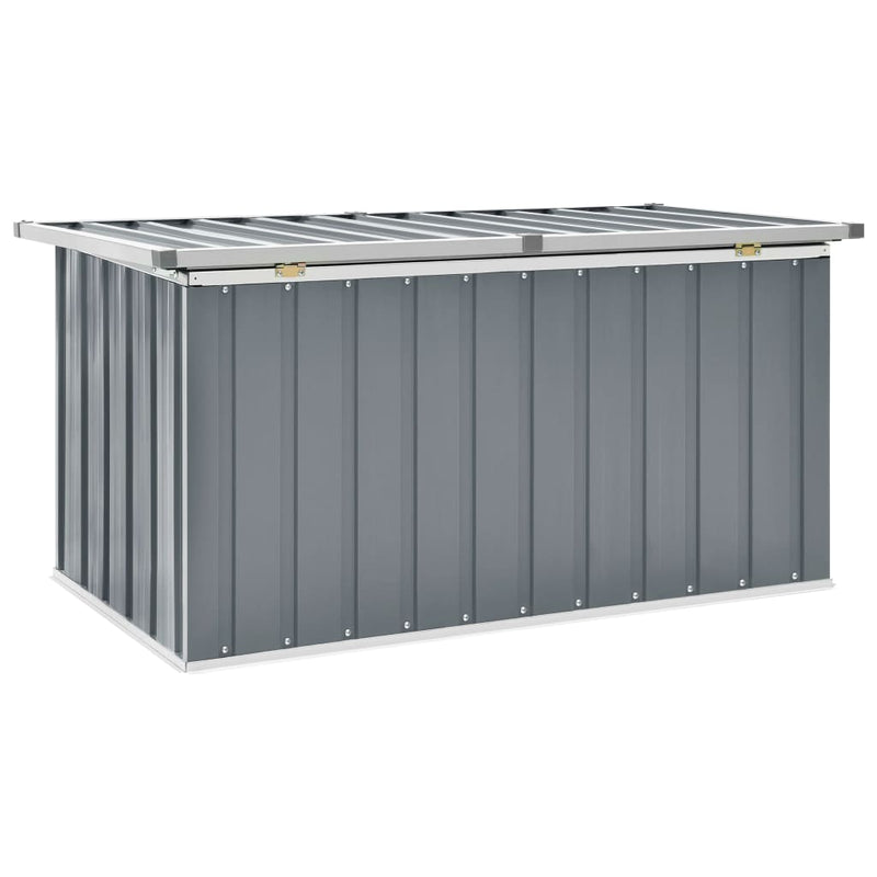 vidaXL Garden Storage Box Grey 129x67x65 cm