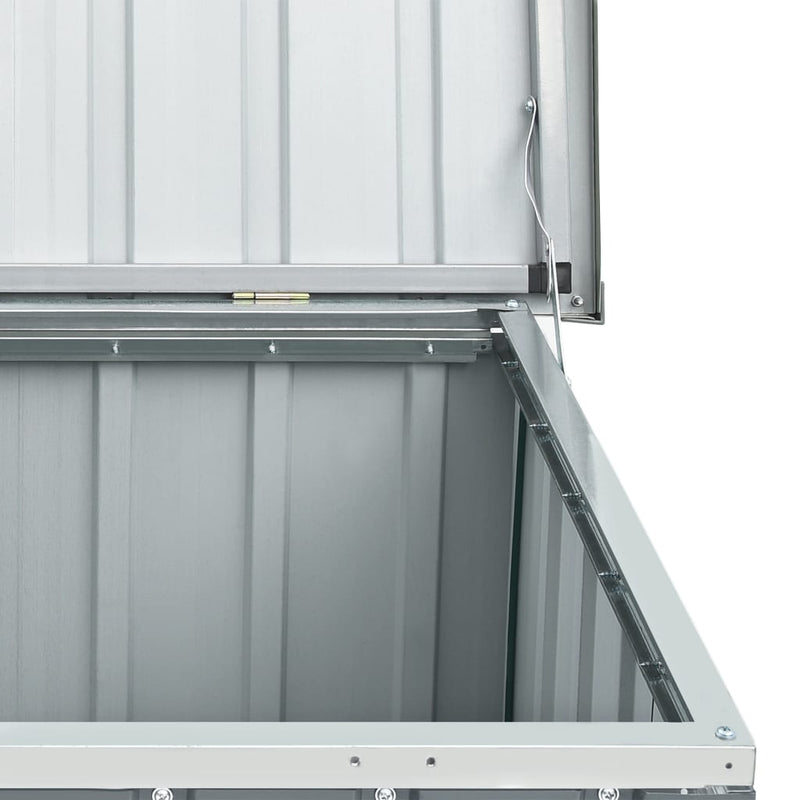 vidaXL Garden Storage Box Grey 129x67x65 cm