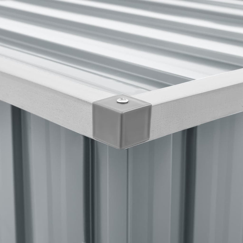 vidaXL Garden Storage Box Grey 149x99x93 cm