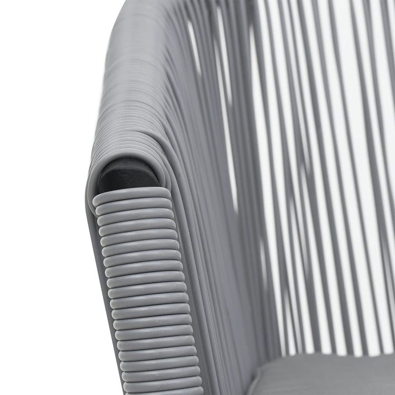 vidaXL Garden Chairs 2 pcs Anthracite PE Rattan