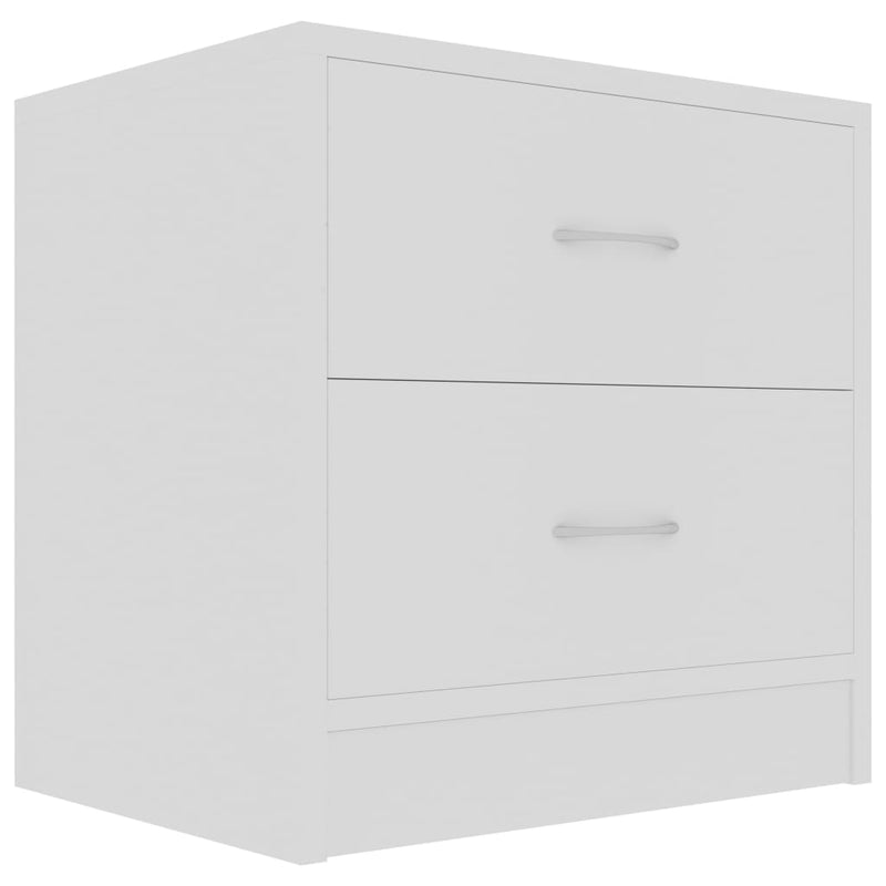 vidaXL Bedside Cabinets 2 pcs White 40x30x40 cm Engineered Wood