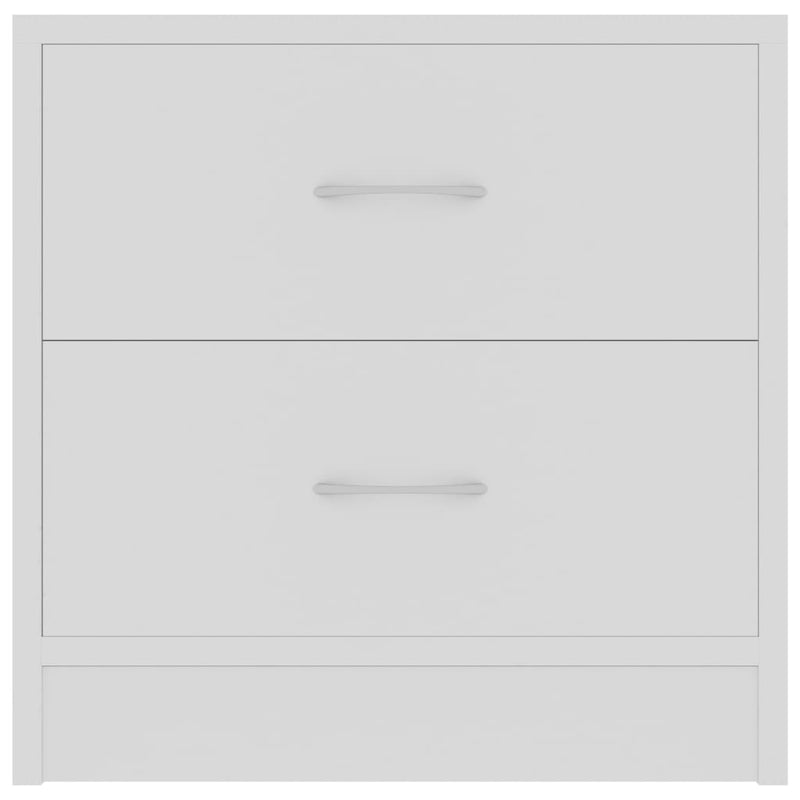 vidaXL Bedside Cabinets 2 pcs White 40x30x40 cm Engineered Wood