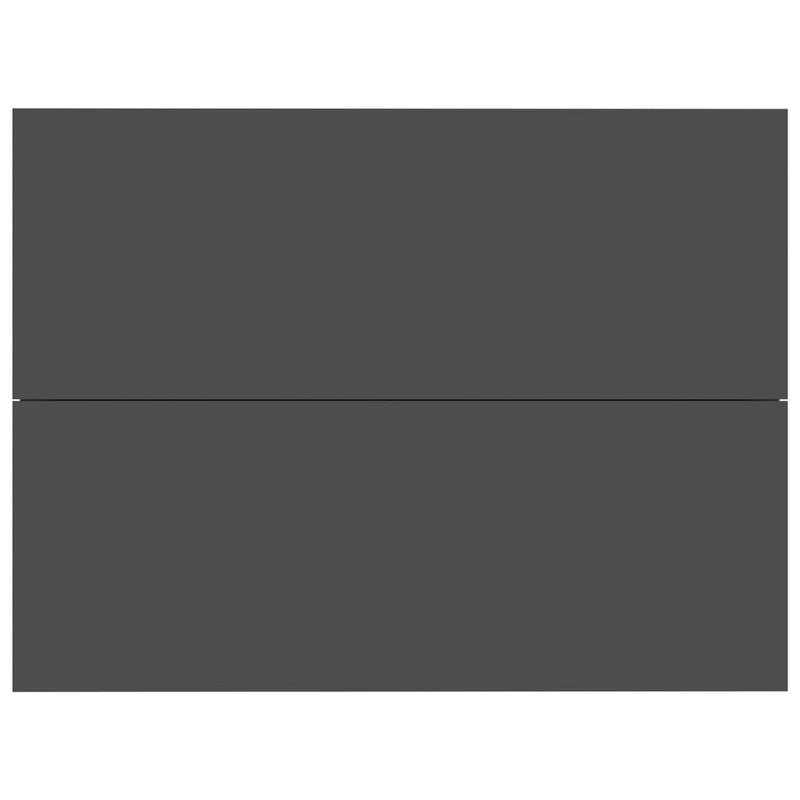 vidaXL Bedside Cabinet Grey 40x30x30 cm Engineered Wood