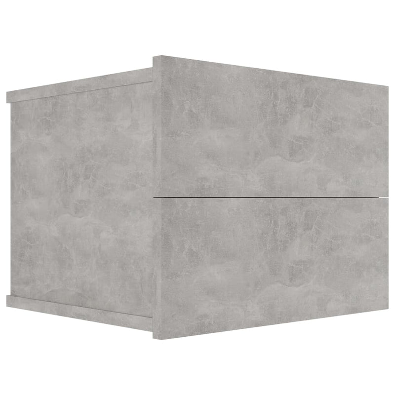 vidaXL Bedside Cabinet Concrete Grey 40x30x30 cm Engineered Wood