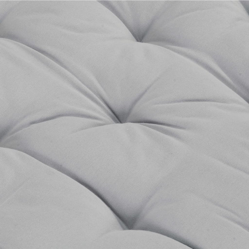 vidaXL Pallet Floor Cushion Cotton 120x80x10 cm Grey