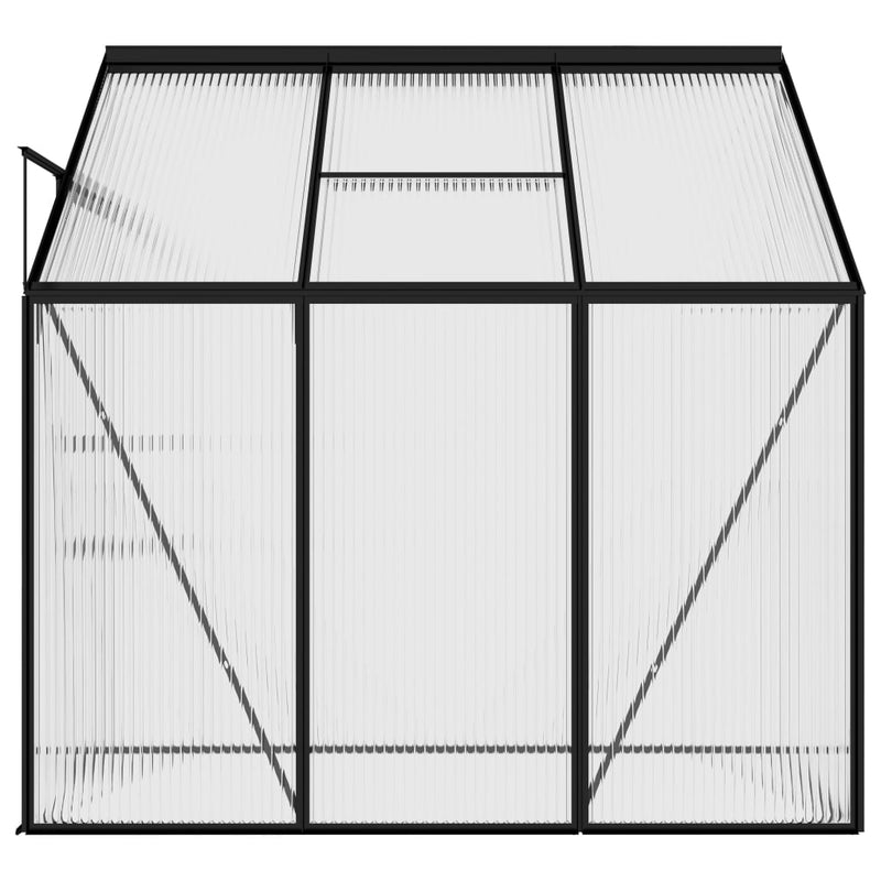 vidaXL Greenhouse Anthracite Aluminium 3.8 m³