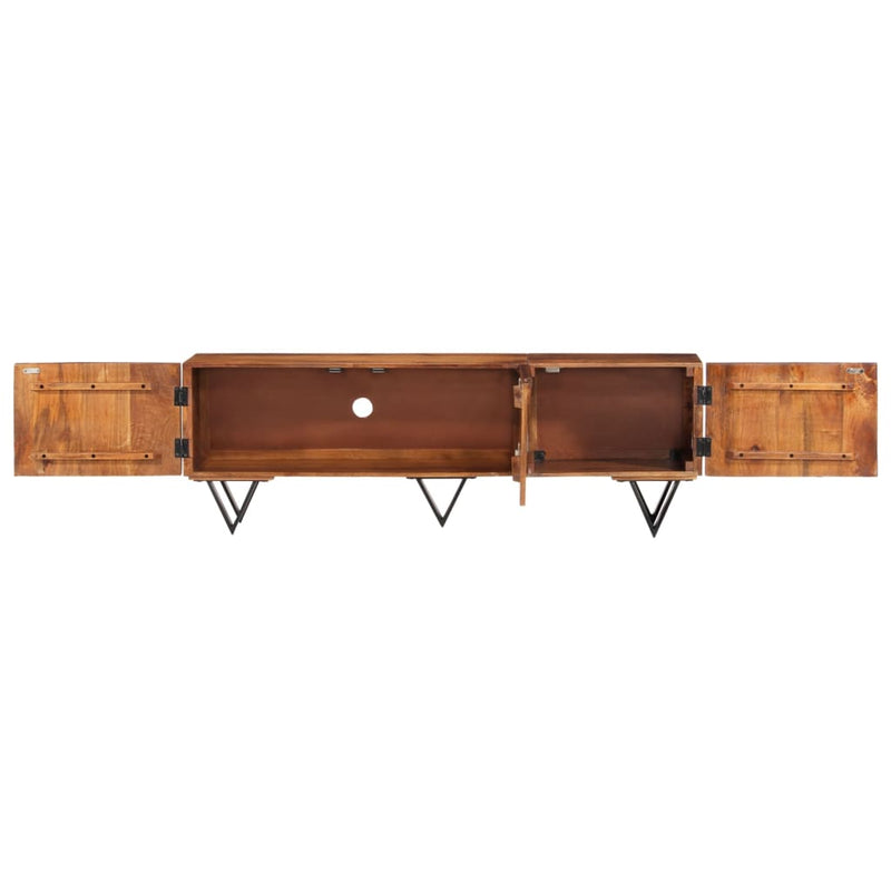 vidaXL TV Cabinet 140x30x46 cm Solid Wood Mango