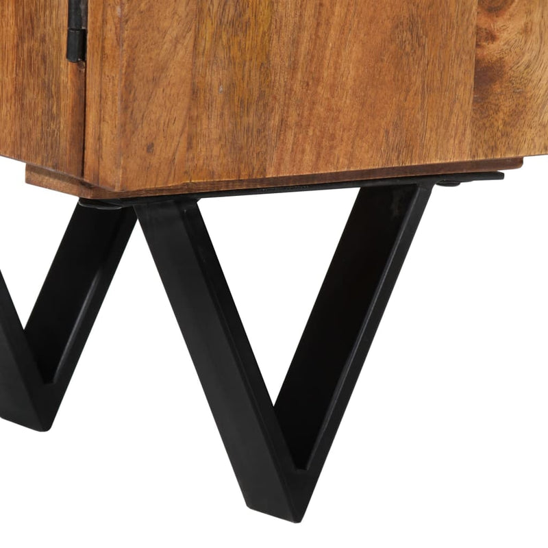 vidaXL TV Cabinet 140x30x46 cm Solid Wood Mango