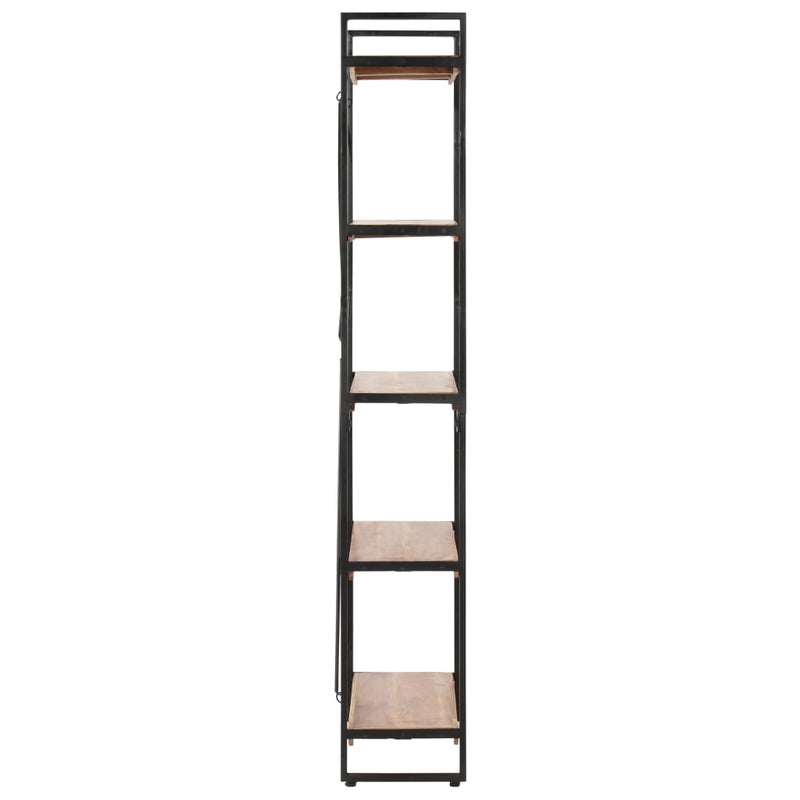 vidaXL 5-Tier Bookcase 90x30x180 cm Solid Acacia Wood