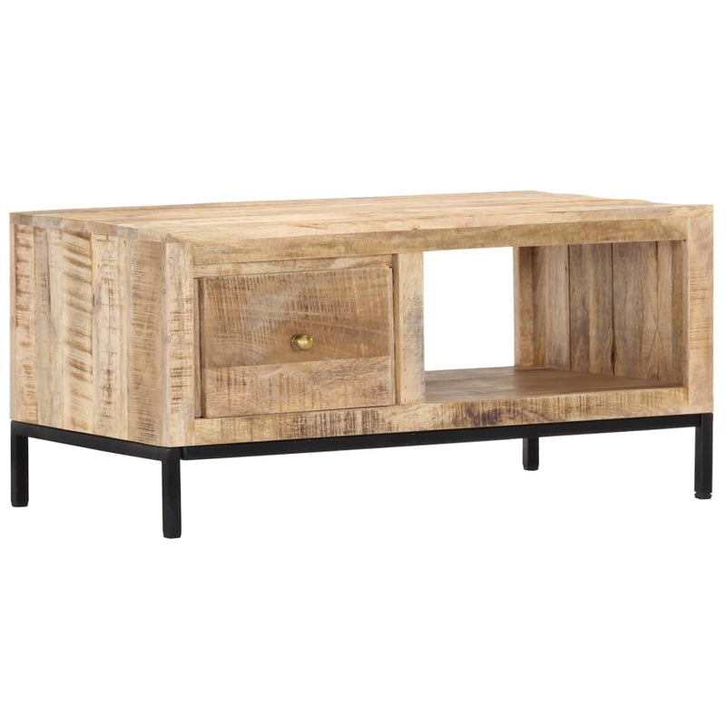 vidaXL Coffee Table 88x50x42 cm Solid Mango Wood