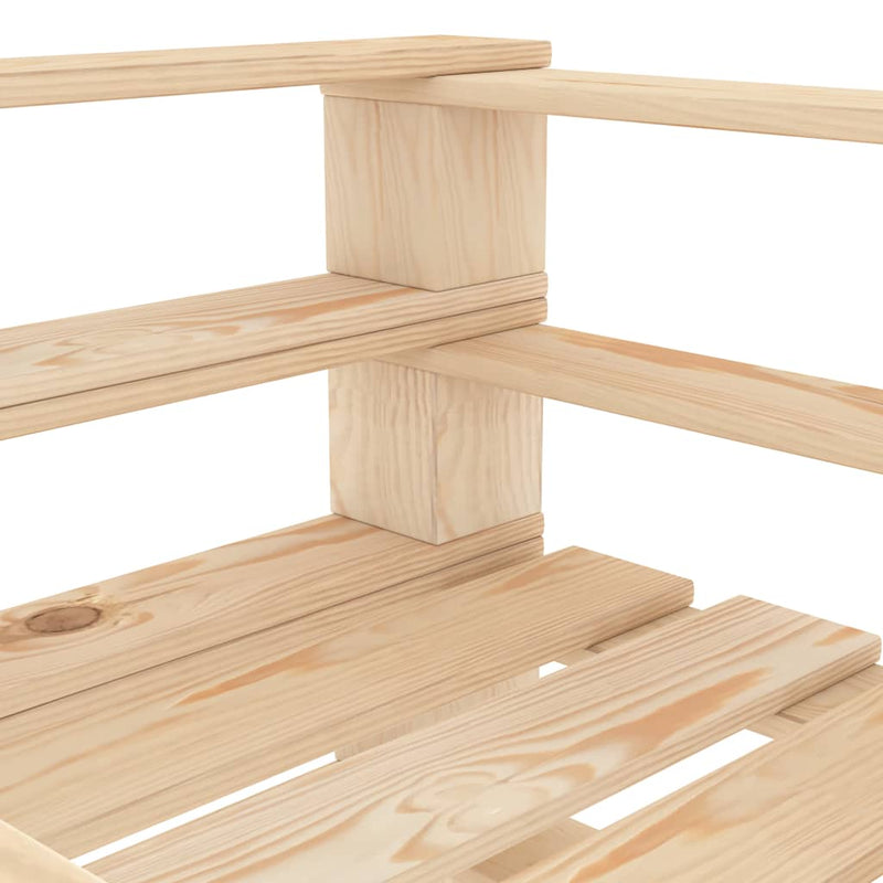 vidaXL Garden Pallet Armchair Wood