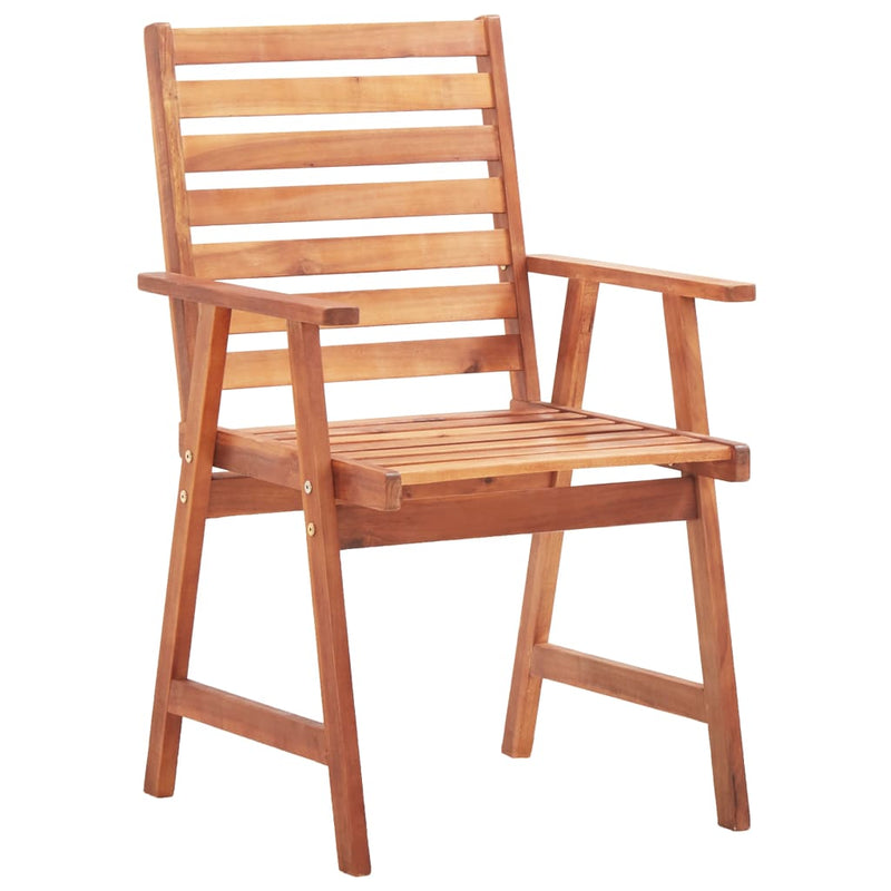 vidaXL Outdoor Dining Chairs 4 pcs Solid Acacia Wood