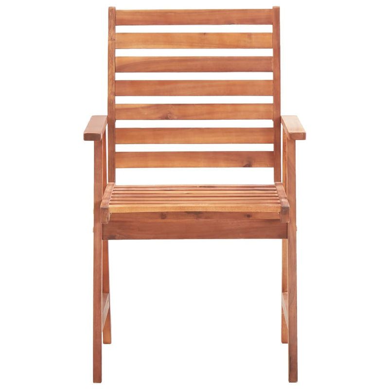 vidaXL Outdoor Dining Chairs 4 pcs Solid Acacia Wood