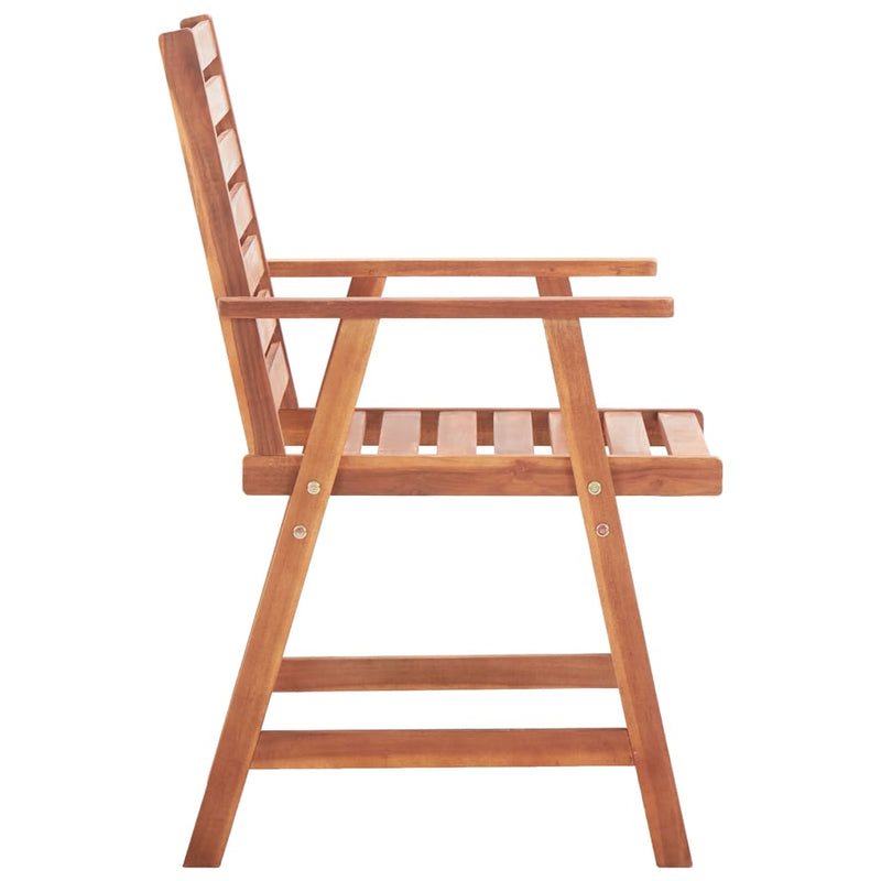 vidaXL Outdoor Dining Chairs 4 pcs Solid Acacia Wood