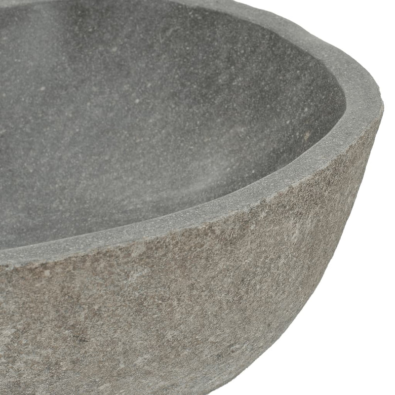 vidaXL Basin River Stone Oval (36-46)x(29-36) cm