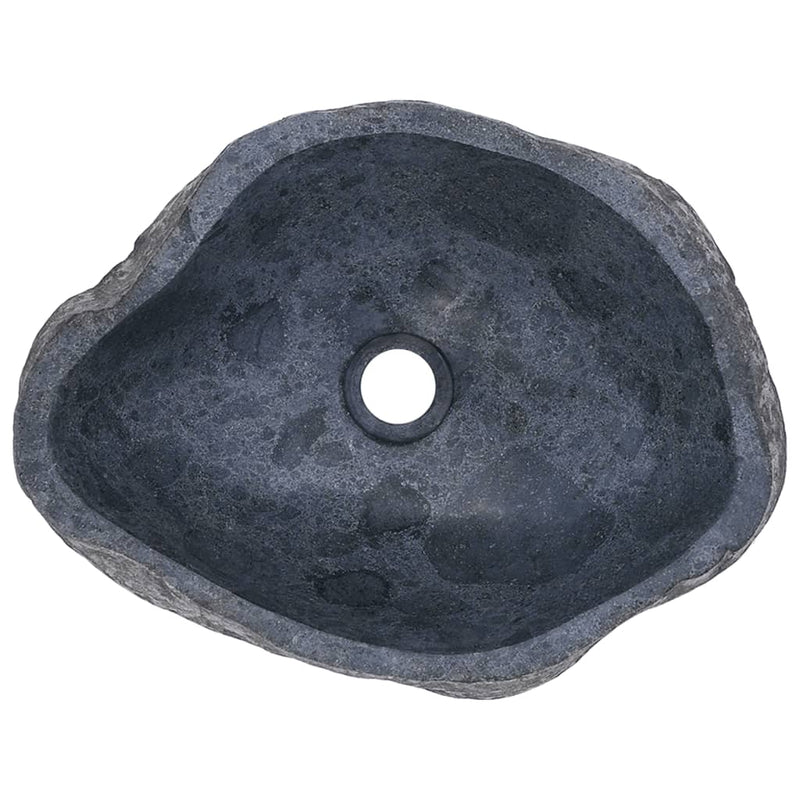 vidaXL Basin River Stone Oval (36-46)x(29-36) cm