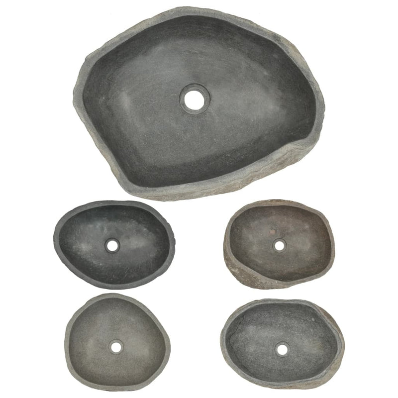 vidaXL Basin River Stone Oval (45-53)x(34-41) cm