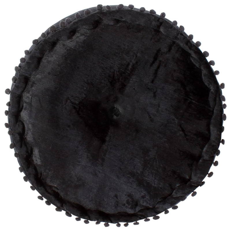vidaXL Round Pouffe Velvet 40x20 cm Anthracite