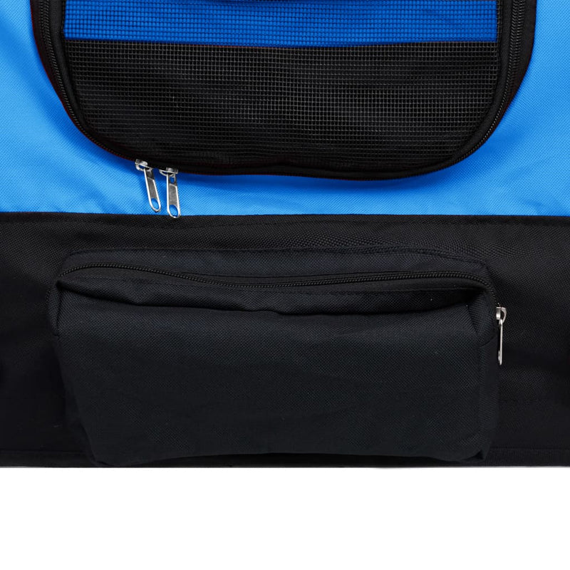 vidaXL 2-in-1 Pet Bike Trailer and Jogging Stroller Blue and Black