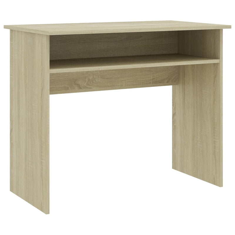 vidaXL Desk Sonoma Oak 90x50x74 cm Engineered Wood