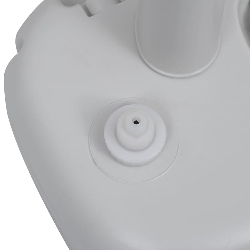 vidaXL Portable Camping Toilet and Handwash Stand Set Grey