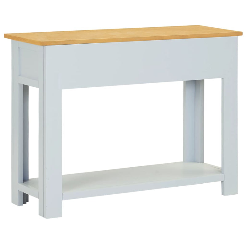 vidaXL Console Table 83x30x73 cm Solid Oak Wood