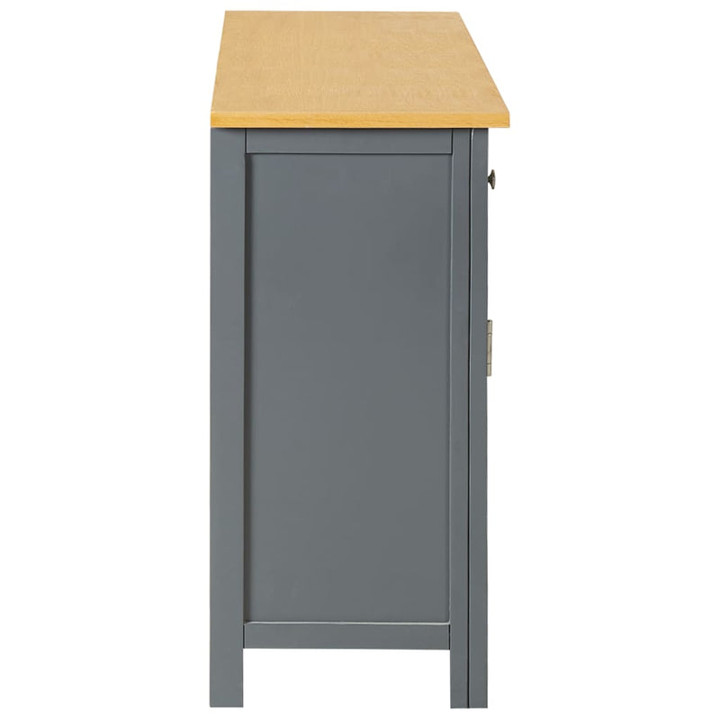 vidaXL Sideboard 110x33.5x70 cm Solid Oak Wood