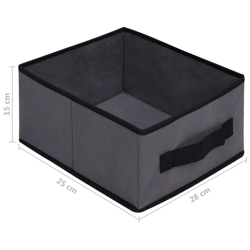 vidaXL Storage Cabinet with 6 Drawers 55x29x55 cm Grey Steel