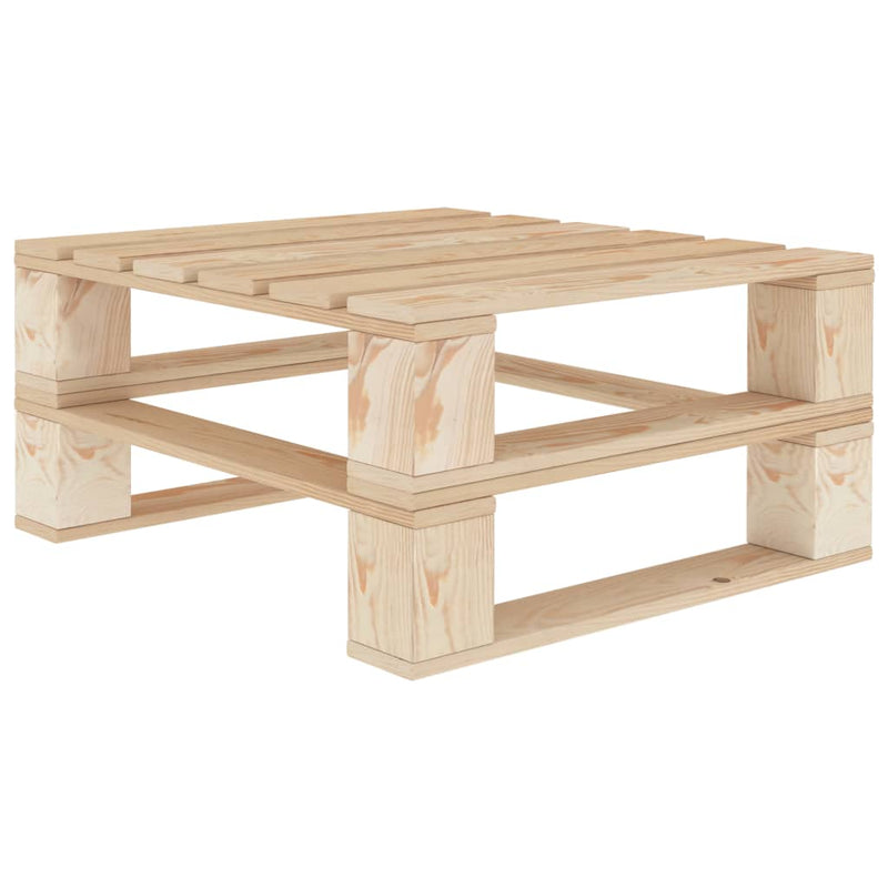 vidaXL 7 Piece Garden Lounge Set Pallets Wood
