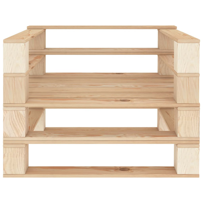 vidaXL 7 Piece Garden Lounge Set Pallets Wood