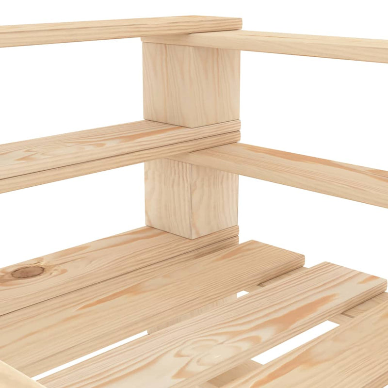 vidaXL 7 Piece Garden Lounge Set Pallets Wood