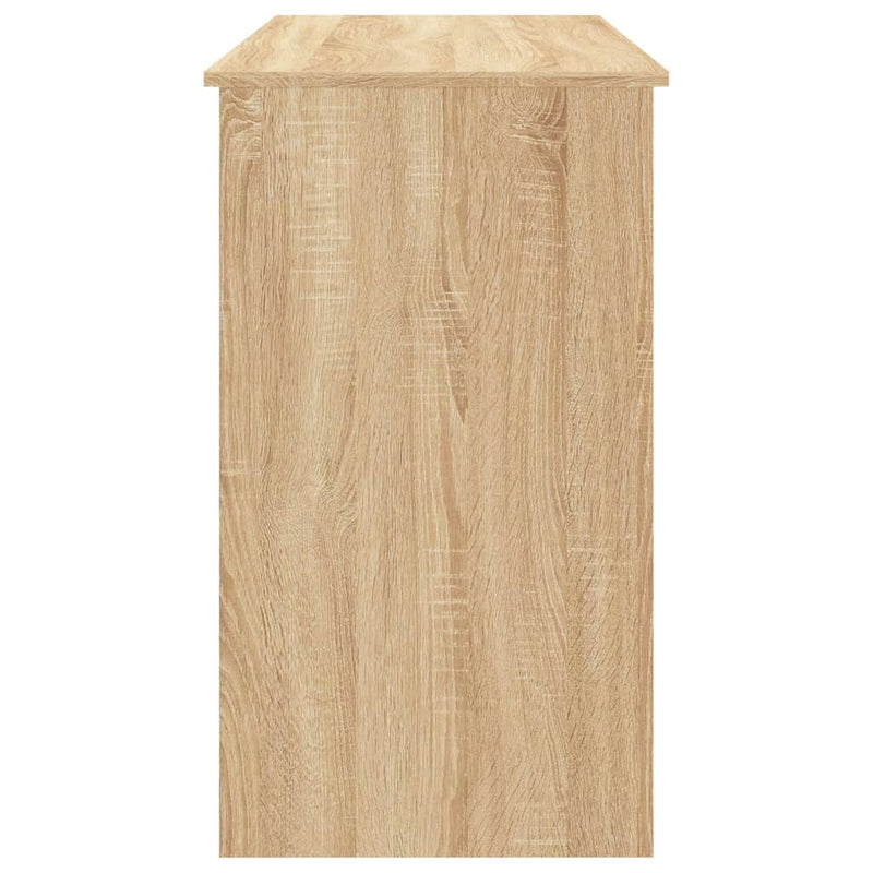 vidaXL Desk Sonoma Oak 90x45x76 cm Engineered Wood
