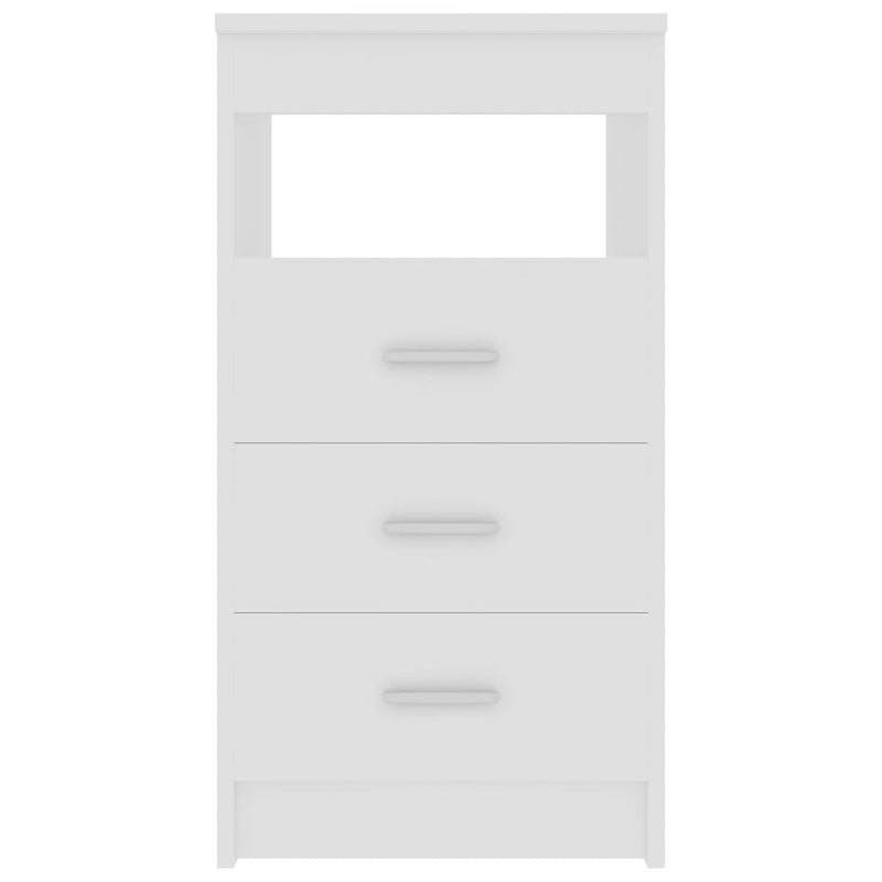 vidaXL Drawer Cabinet White 40x50x76 cm Engineered Wood
