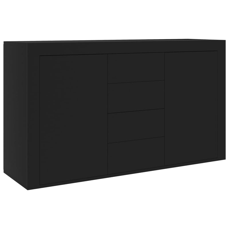vidaXL Sideboard Black 120x36x69 cm Engineered Wood