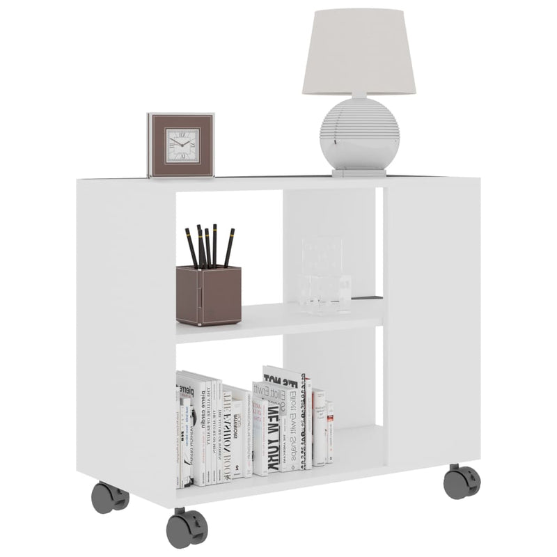 vidaXL Side Table White 70x35x55 cm Engineered Wood