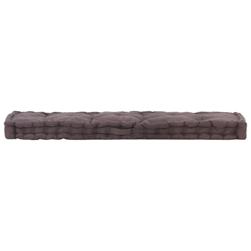 vidaXL Pallet Floor Cushions 2 pcs Cotton Anthracite