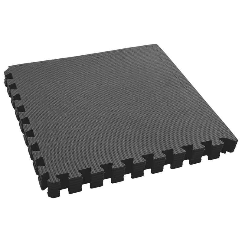 vidaXL Floor Mats 6 pcs 2.16 m² EVA Foam Black