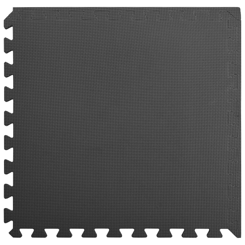 vidaXL Floor Mats 6 pcs 2.16 m² EVA Foam Black