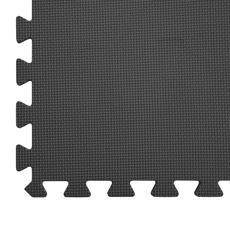vidaXL Floor Mats 6 pcs 2.16 m² EVA Foam Black
