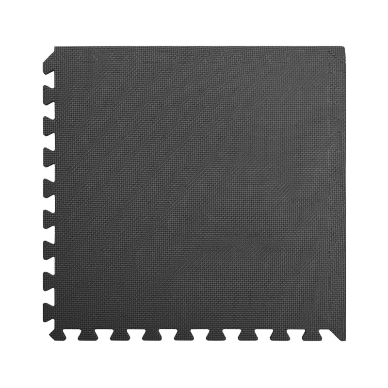 vidaXL Floor Mats 12 pcs 4.32 m² EVA Foam Black