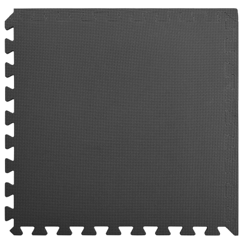 vidaXL Floor Mats 24 pcs 8.64 m² EVA Foam Black