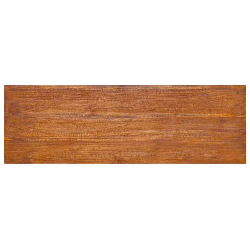vidaXL Wall-mounted TV Cabinet 90x30x30 cm Solid Teak Wood
