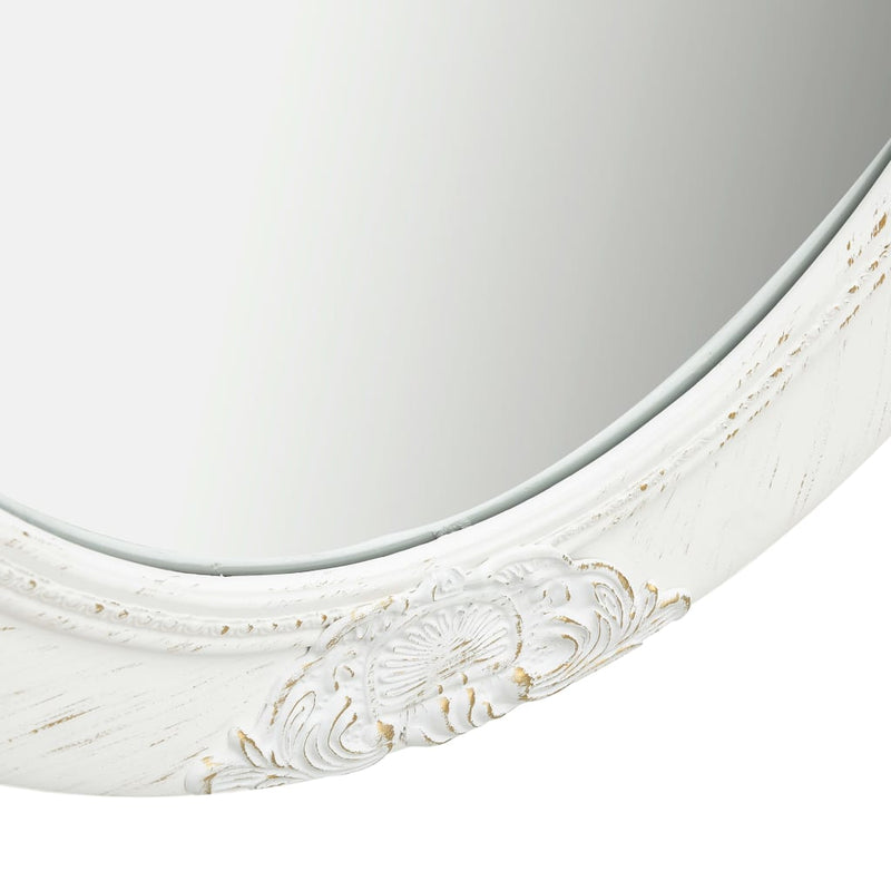 vidaXL Wall Mirror Baroque Style 50x70 cm White
