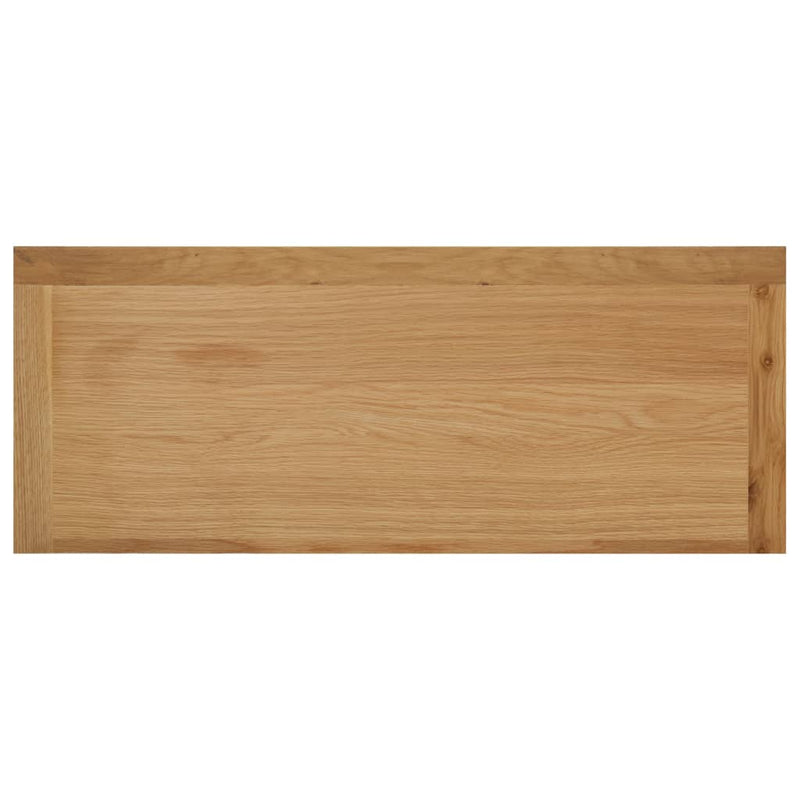 vidaXL Wine Cabinet for 11 Bottles 80x32x80 cm Solid Oak Wood