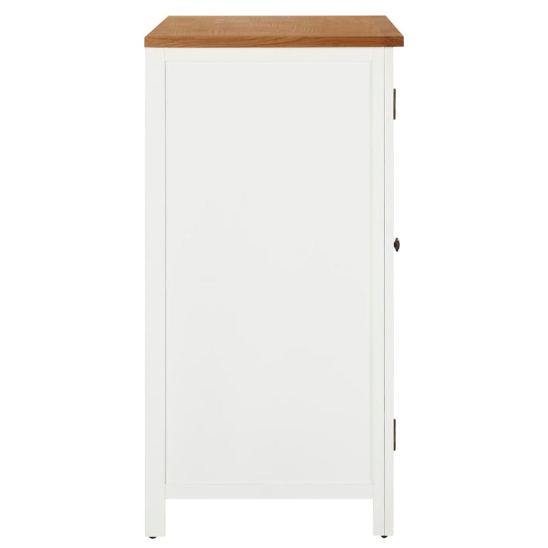 vidaXL Wardrobe 76x52x105 cm Solid Oak Wood