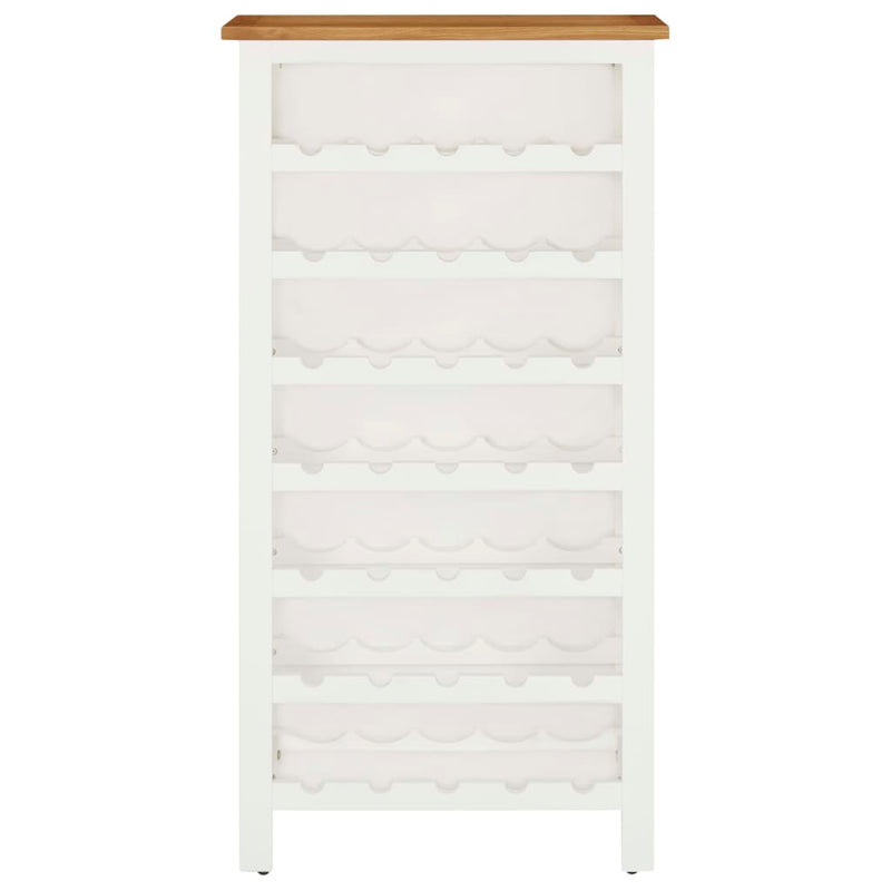 vidaXL Wine Cabinet 56x32x110 cm Solid Oak Wood