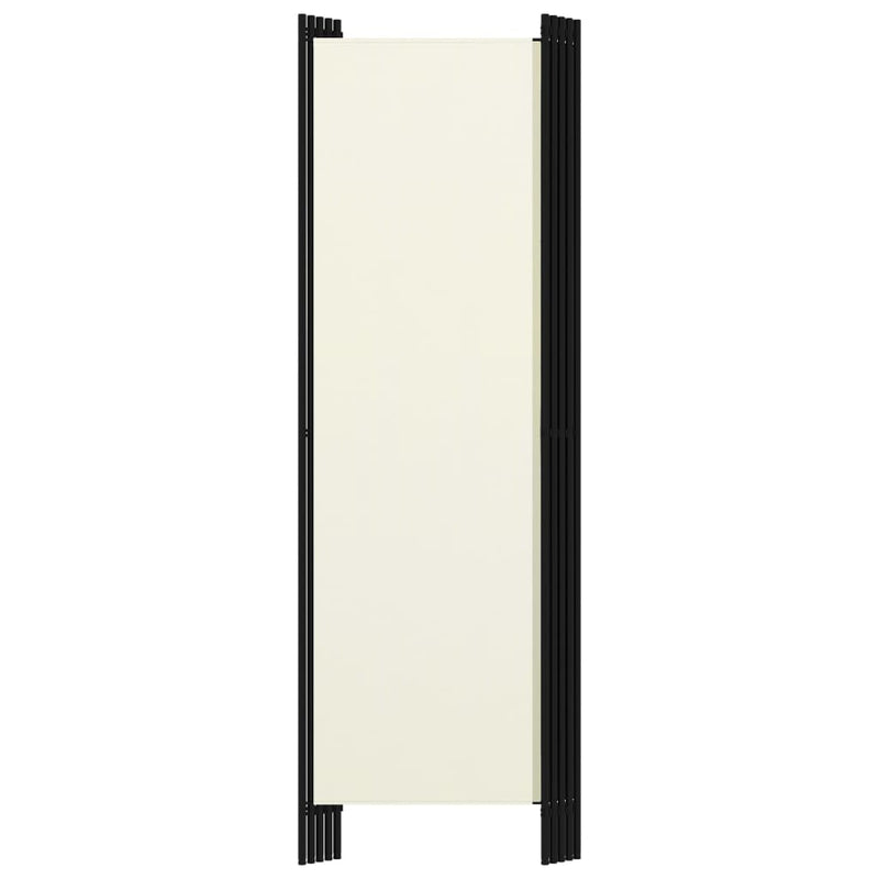 vidaXL 5-Panel Room Divider White 250x180 cm