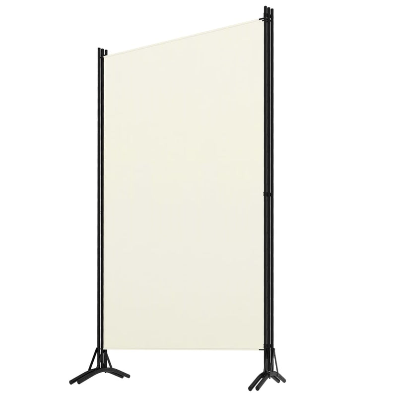 vidaXL 3-Panel Room Divider White 260x180 cm Fabric