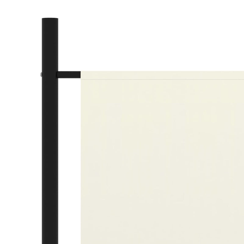 vidaXL 3-Panel Room Divider White 260x180 cm Fabric