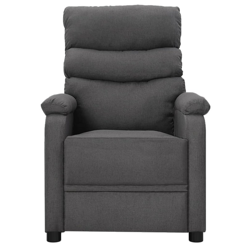 vidaXL Massage Chair Dark Grey Fabric